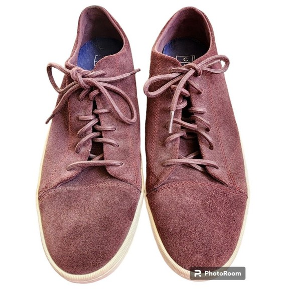 Cole Haan Other - Cole Haan Burgundy Suede Sneakers Size 10 Mens
